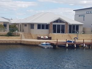 Limestone Retaining Wall Mandurah Canals