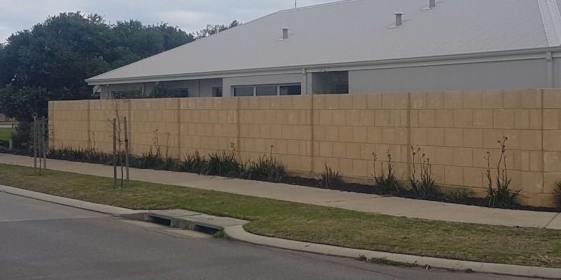 Limestone Retaining Wall