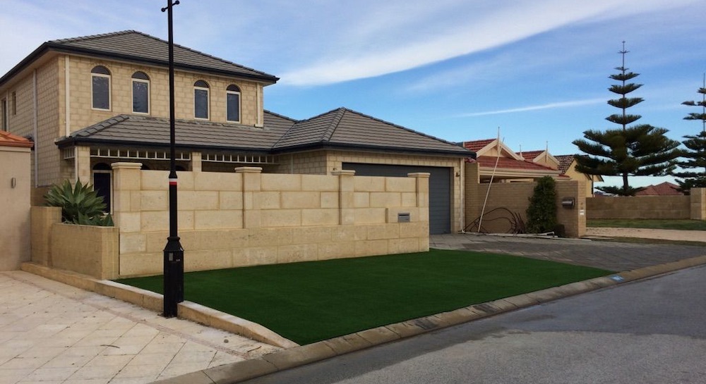 Limestone Wall Finished Project